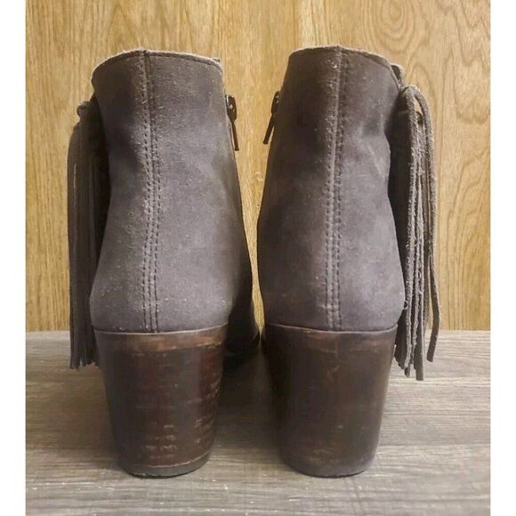 Kenneth Cole Reaction Rotini Fringe Ankle Boots Womens Size 7 Gray - Picture 4 of 11